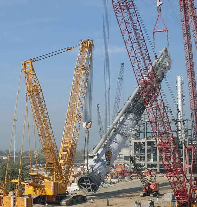 Crawler Mounted Cranes with Lattice Boom